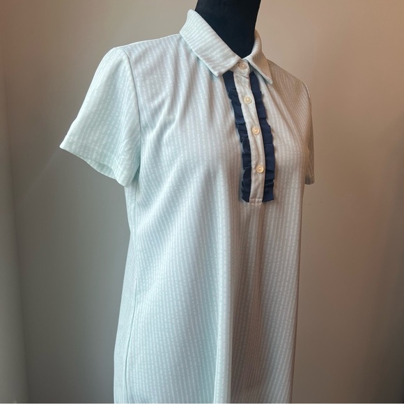 Simply Southern Mint Striped Short Sleeve Shift Dress - Large - Picture 10 of 12